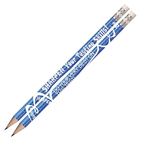 Musgrave Pencil Co Sharpen Your Testing Skills Motivational Pencils, PK144, 144PK 2458 - main